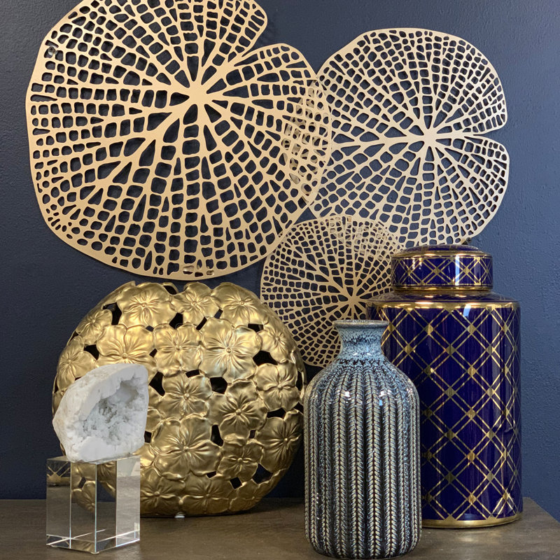 Metal Lotus Leaf Wall Décor & Reviews Birch Lane